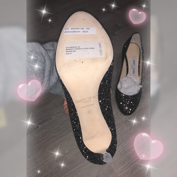 100% authentic Jimmy Choo glitter pump - Picture 4 of 5